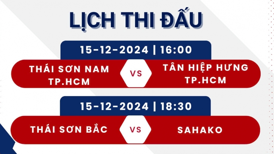 Lịch thi đấu và trực tiếp Futsal HDBank Cúp Quốc gia 2024 hôm nay 15/12